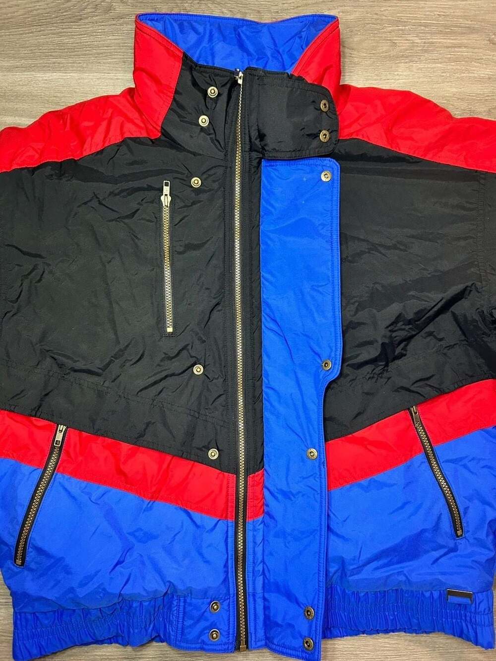 Vintage 1980s Edelweiss Colorblock Ski Jacket Men's XL - Picture 8 of 13